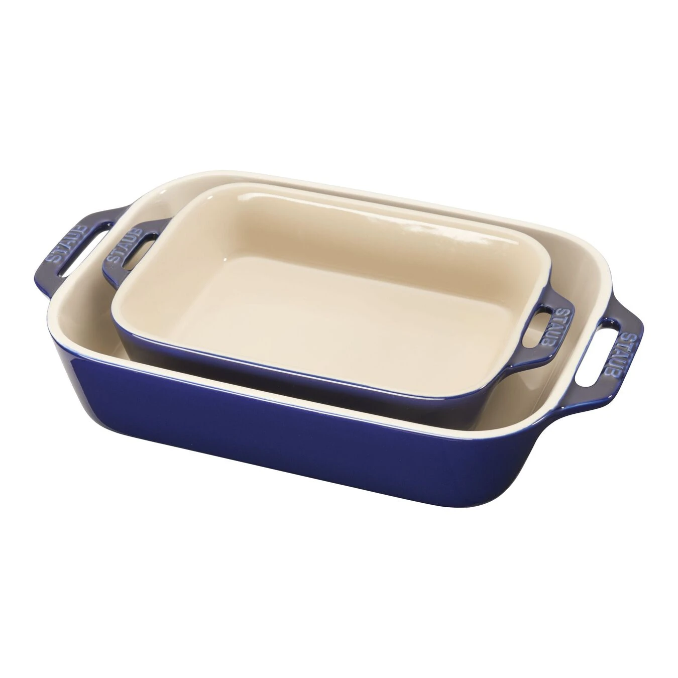 Staub 2-pcs Rectangular Ovenware Set Dark-blue 3 Staub 2-pcs Rectangular Ovenware Set Dark-blue