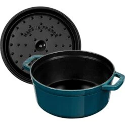 Staub 24 Cm Round Cast Iron Cocotte La-mer -Staub 40508 654 0 1