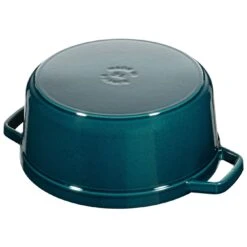Staub 24 Cm Round Cast Iron Cocotte La-mer -Staub 40508 654 0 2