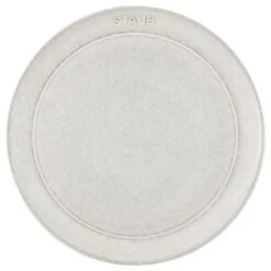 Staub 20 Cm Ceramic Plate Flat White Truffle -Staub 40508060 1