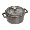Staub 22 Cm Round Cast Iron Cocotte Graphite-grey -Staub 40509 304 0 1 1