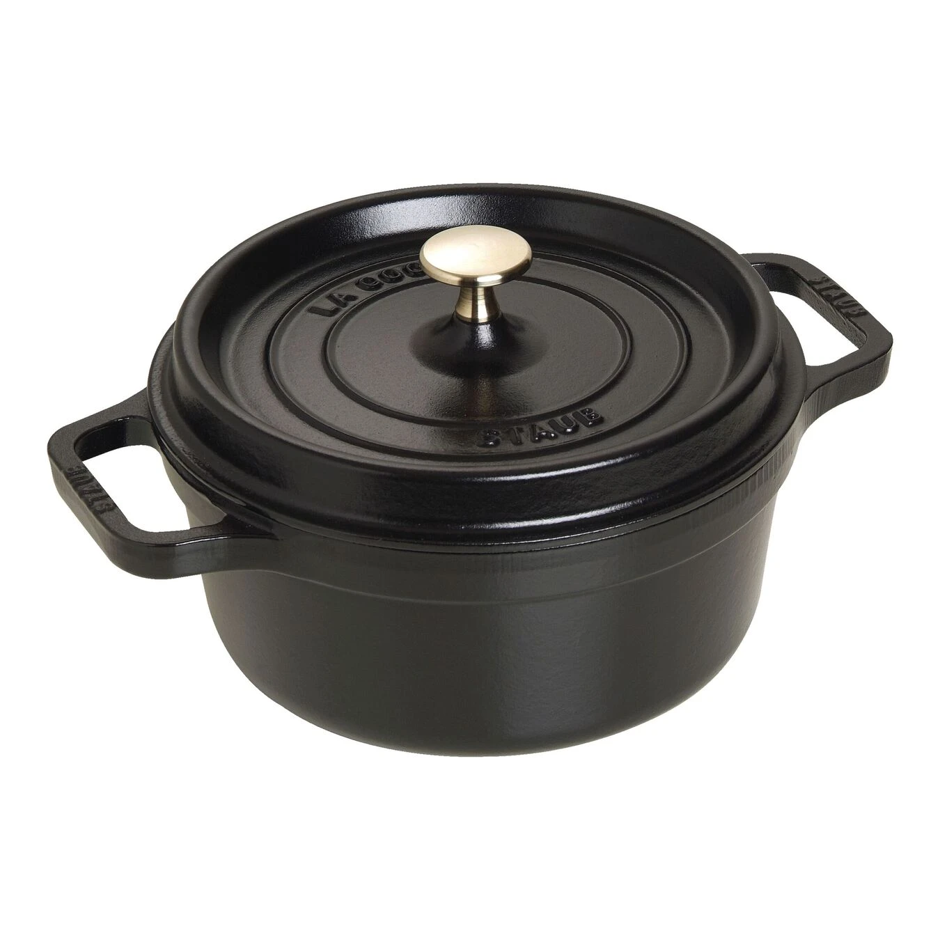 Staub 22 Cm Round Cast Iron Cocotte Black 3 Staub 22 Cm Round Cast Iron Cocotte Black