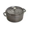 Staub 26 Cm Round Cast Iron Cocotte Graphite-grey -Staub 40509 312 1