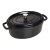 Staub 29 Cm Oval Cast Iron Cocotte Black -Staub 40509 315 0 1