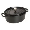 Staub 31 Cm Oval Cast Iron Cocotte Black 2 Staub 31 Cm Oval Cast Iron Cocotte Black -Staub 40509 319 0 1