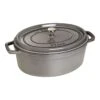 Staub 33 Cm Oval Cast Iron Cocotte Graphite-grey -Staub 40509 324 0 2