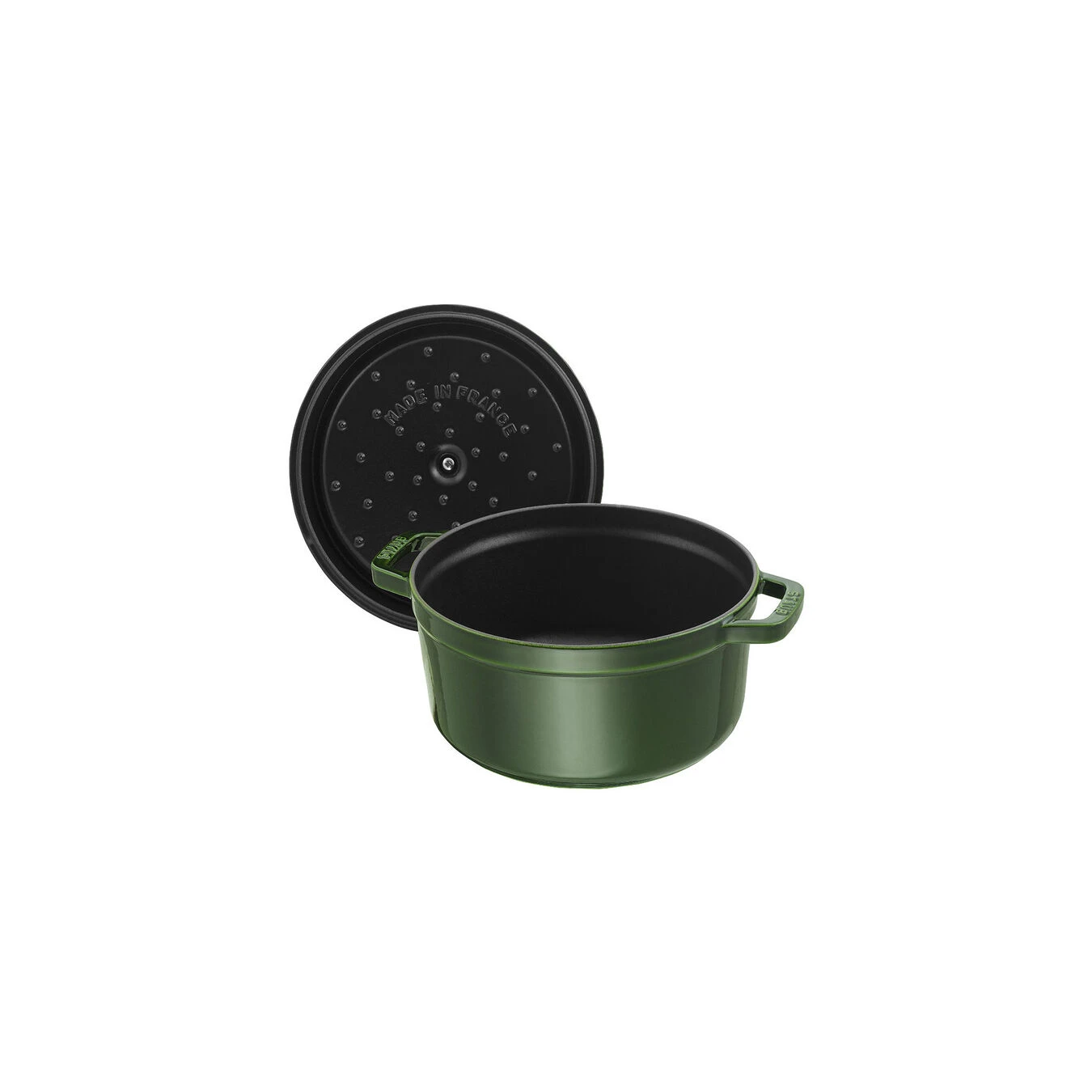 Staub 28 Cm Round Cast Iron Cocotte Basil-green 4 Staub 28 Cm Round Cast Iron Cocotte Basil-green - Image 2