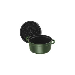 Staub 22 Cm Round Cast Iron Cocotte Basil-green -Staub 40509 354 0 5