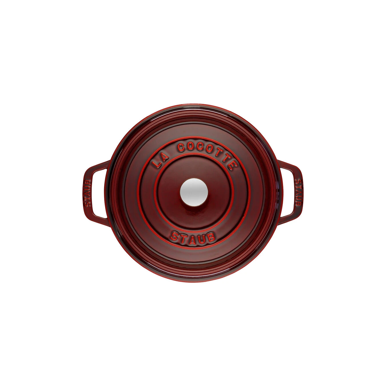 Staub 28 Cm Round Cast Iron Cocotte Grenadine-red 5 Staub 28 Cm Round Cast Iron Cocotte Grenadine-red - Image 3