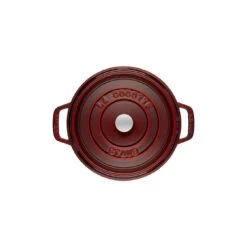 Staub 26 Cm Round Cast Iron Cocotte Grenadine-red -Staub 40509 355 0 2 2