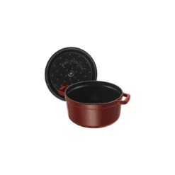 Staub 22 Cm Round Cast Iron Cocotte Grenadine-red -Staub 40509 355 0 5