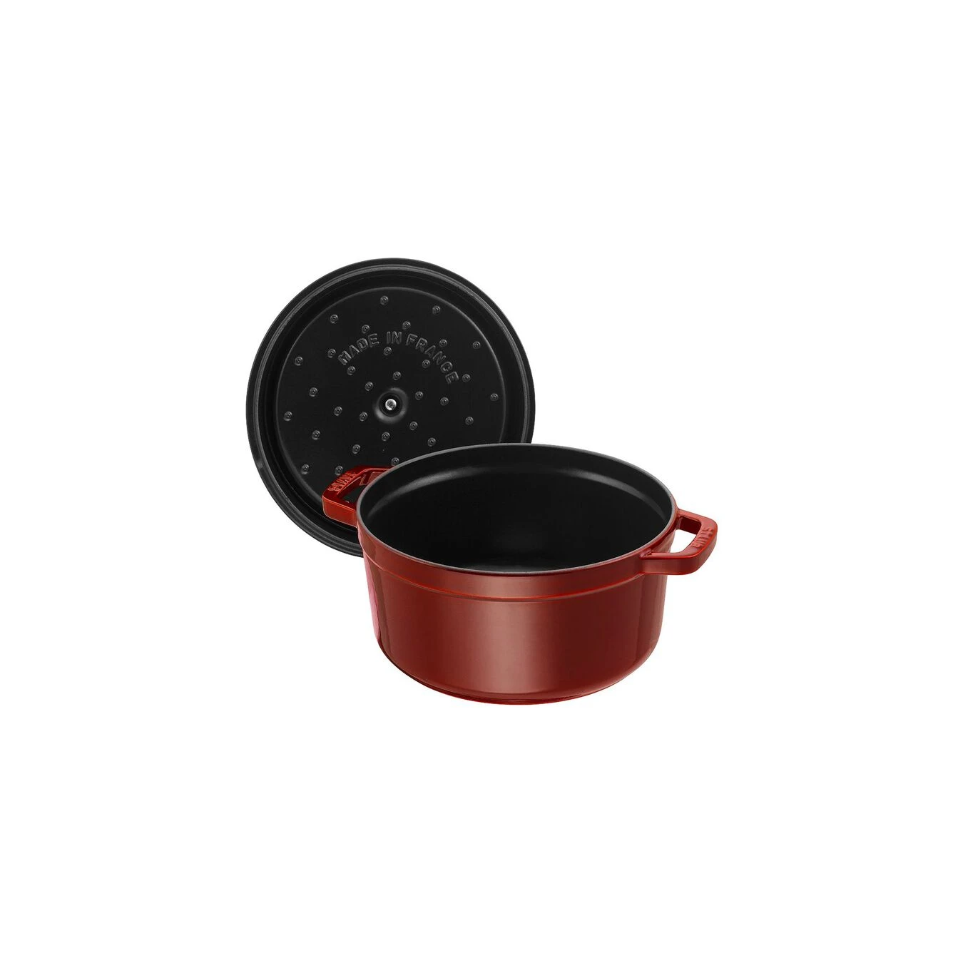 Staub 28 Cm Round Cast Iron Cocotte Grenadine-red 4 Staub 28 Cm Round Cast Iron Cocotte Grenadine-red - Image 2