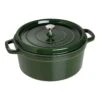 Staub 28 Cm Round Cast Iron Cocotte Basil-green -Staub 40509 361 0 1