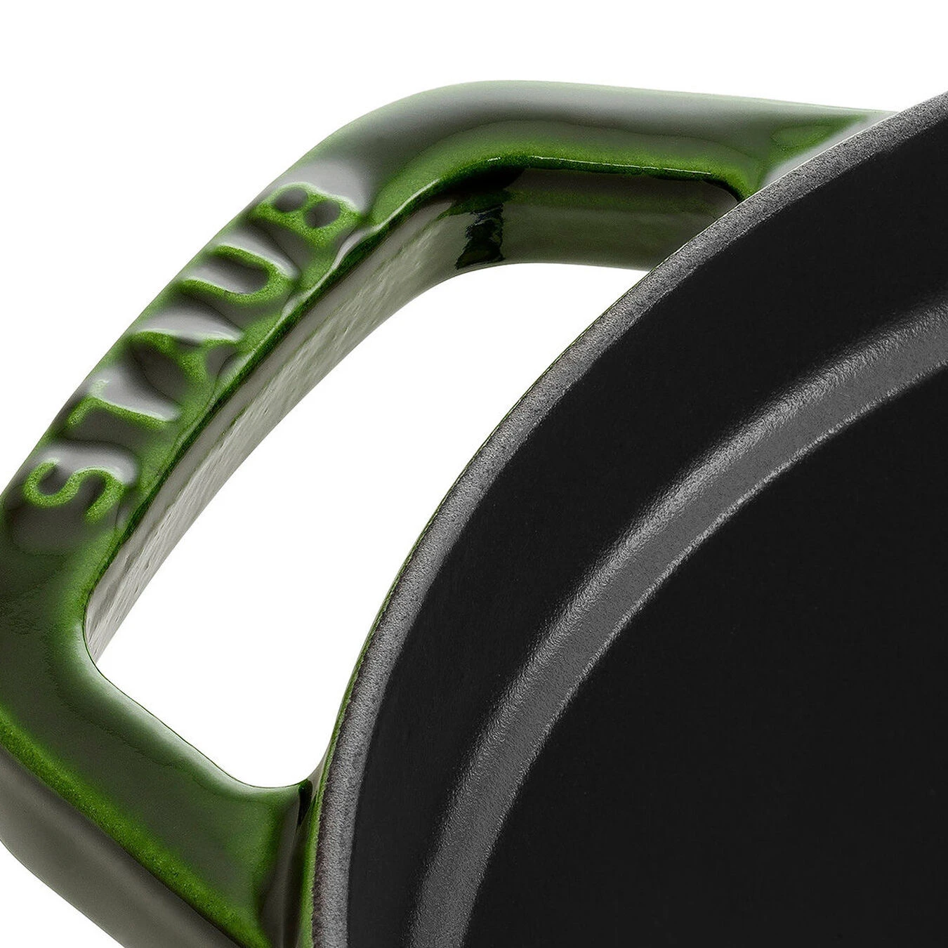 Staub 29 Cm Oval Cast Iron Cocotte Basil-green 5 Staub 29 Cm Oval Cast Iron Cocotte Basil-green - Image 3