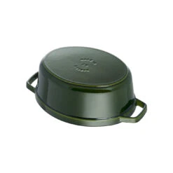 Staub 29 Cm Oval Cast Iron Cocotte Basil-green 9 Staub 29 Cm Oval Cast Iron Cocotte Basil-green -Staub 40509 363 0 4
