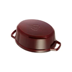 Staub 29 Cm Oval Cast Iron Cocotte Grenadine-red -Staub 40509 364 0 6 1