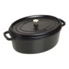 Staub 37 Cm Oval Cast Iron Cocotte Black -Staub 40509 370 0 1