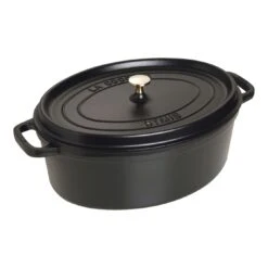 Staub 37 Cm Oval Cast Iron Cocotte Black