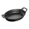 Staub 24 Cm Oval Cast Iron Oven Dish Black -Staub 40509 393 0 1
