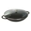 Staub 37 Cm Cast Iron Wok With Glass Lid Black -Staub 40509 398 0 1