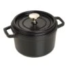 Staub 16 Cm Round Cast Iron Cocotte Black -Staub 40509 480 0 1