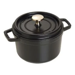 Staub 16 Cm Round Cast Iron Cocotte Black