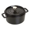 Staub 18 Cm Round Cast Iron Cocotte Black 1 Staub 18 Cm Round Cast Iron Cocotte Black -Staub 40509 485 0 1