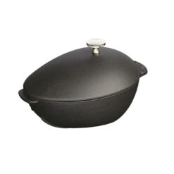 Staub 25 Cm Oval Cast Iron Mussel Pot Black 11 Staub 25 Cm Oval Cast Iron Mussel Pot Black -Staub 40509 494 0 2