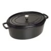 Staub 41 Cm Oval Cast Iron Cocotte Black 1 Staub 41 Cm Oval Cast Iron Cocotte Black -Staub 40509 509 0 1