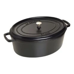 Staub 41 Cm Oval Cast Iron Cocotte Black