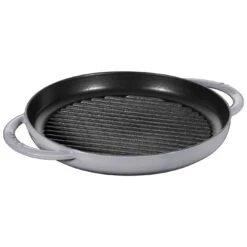 Staub 26 Cm Round Cast Iron Pure Grill Graphite-grey -Staub 40509 522 0 2