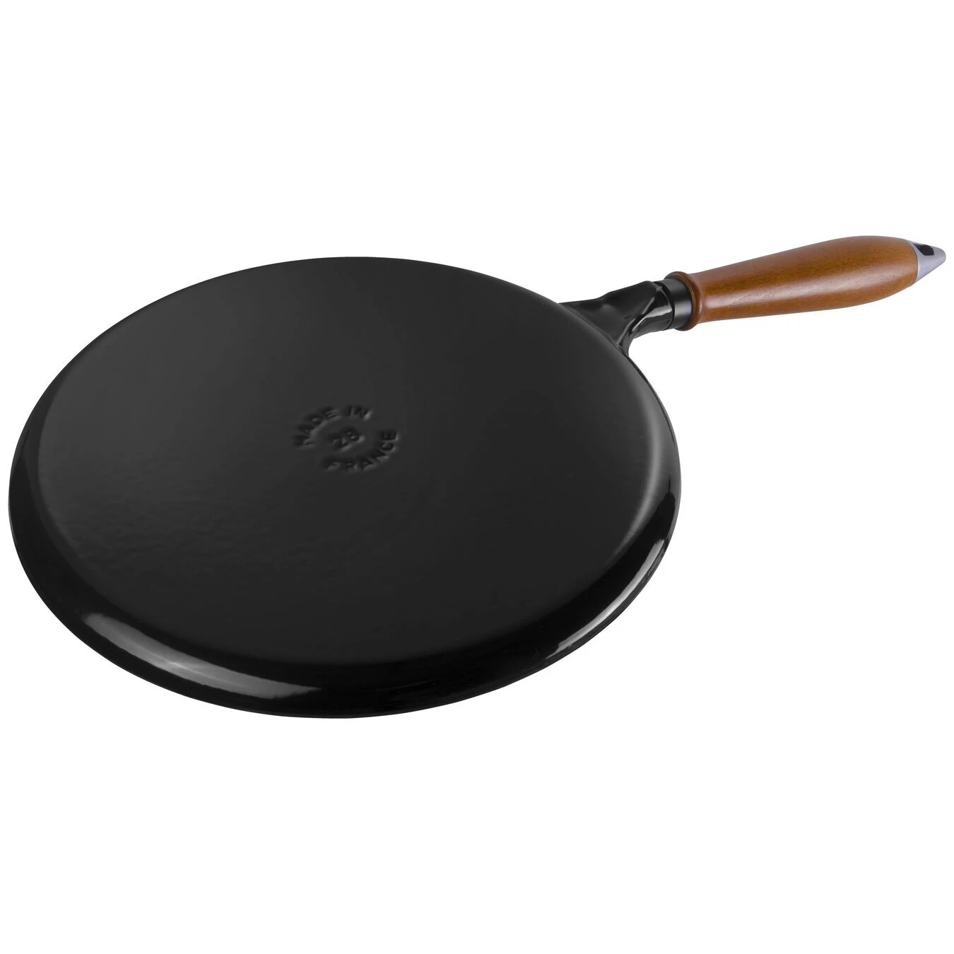 Staub 28 Cm Cast Iron Pancake Pan With Wooden Handle 4 Staub 28 Cm Cast Iron Pancake Pan With Wooden Handle - Image 2
