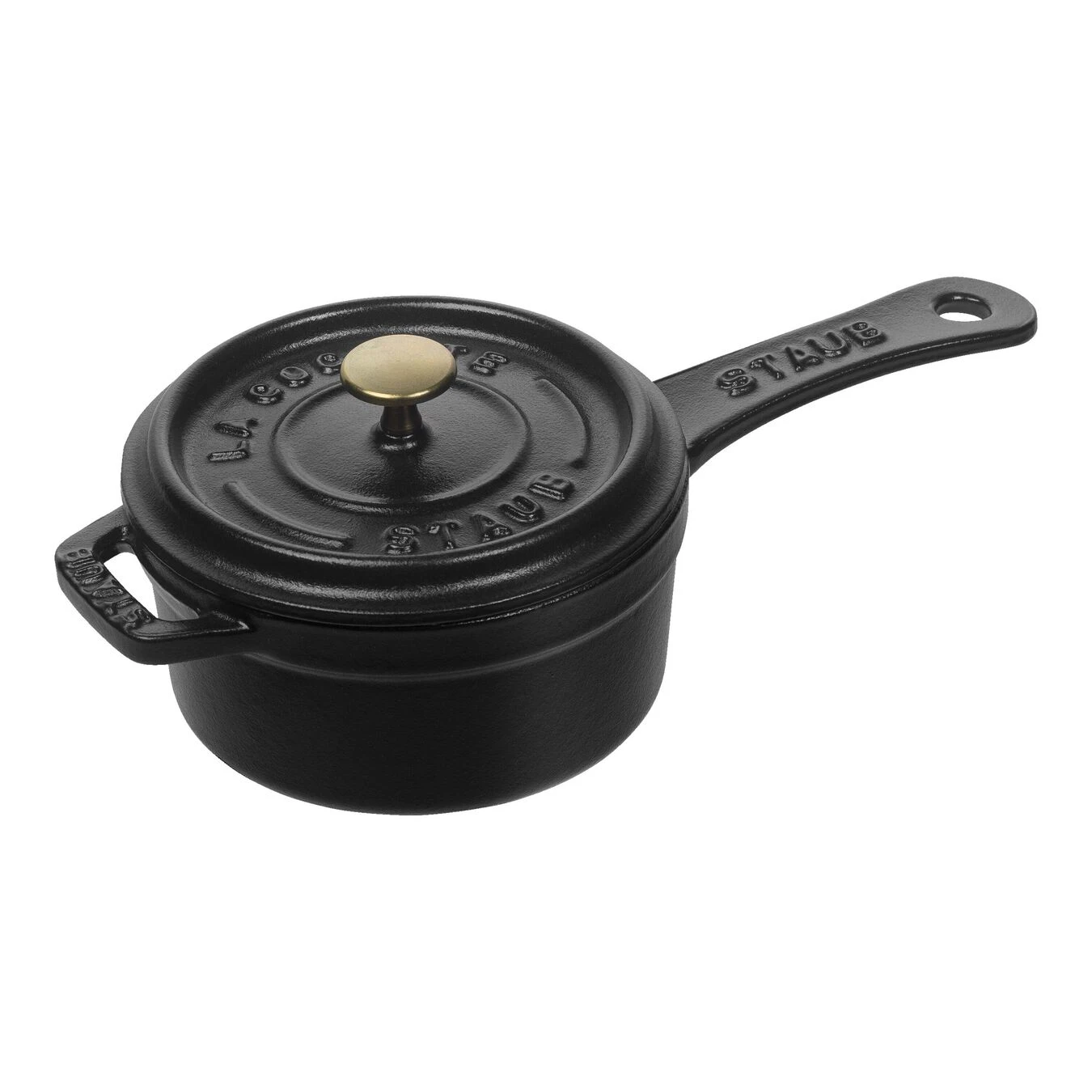 Staub 10 Cm Cast Iron Saucepan Black 3 Staub 10 Cm Cast Iron Saucepan Black