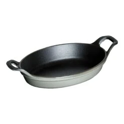 Staub 15 Cm Oval Cast Iron Oven Dish Graphite-grey