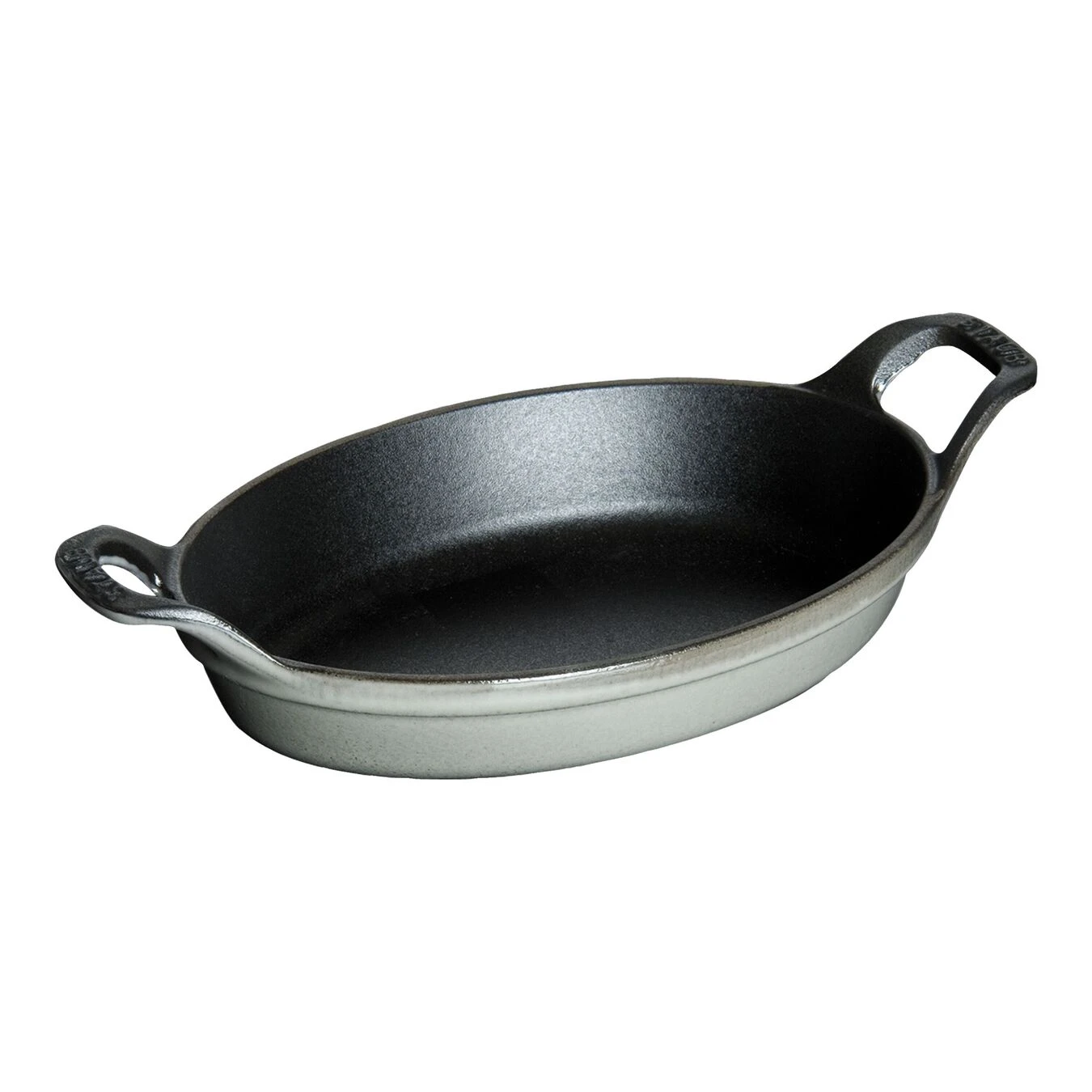 Staub 15 Cm Oval Cast Iron Oven Dish Graphite-grey 3 Staub 15 Cm Oval Cast Iron Oven Dish Graphite-grey