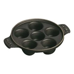 Staub 14 Cm Cast Iron Snail Dish Black