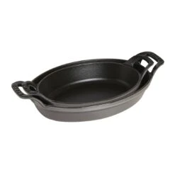 Staub 21 Cm Oval Cast Iron Oven Dish Graphite-grey 6 Staub 21 Cm Oval Cast Iron Oven Dish Graphite-grey -Staub 40509 559 0 4