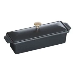 Staub 30 X 11 Cm Rectangular Cast Iron Terrine Black