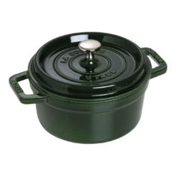 Staub 22 Cm Round Cast Iron Cocotte Basil-green