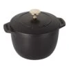 Staub 16 Cm Round Cast Iron Rice Cocotte Black
