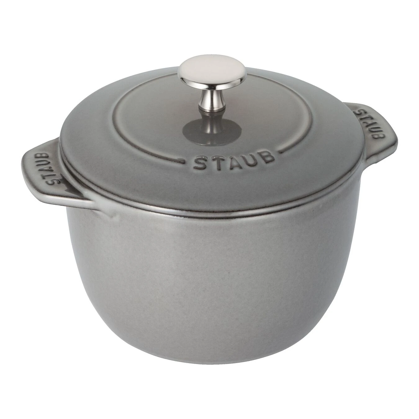 Staub 16 Cm Round Cast Iron Rice Cocotte Graphite-grey 3 Staub 16 Cm Round Cast Iron Rice Cocotte Graphite-grey
