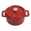 Staub 10 Cm Round Cast Iron Mini Cocotte Cherry 1 Staub 10 Cm Round Cast Iron Mini Cocotte Cherry -Staub 40509 799 0 1