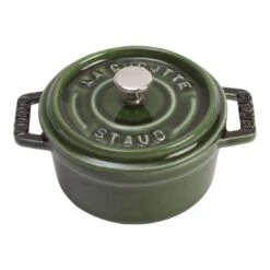 Staub 10 Cm Round Cast Iron Mini Cocotte Basil-green