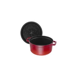 Staub 26 Cm Round Cast Iron Cocotte Cherry -Staub 40509 814 0 5 4