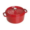Staub 26 Cm Round Cast Iron Cocotte Cherry 1 Staub 26 Cm Round Cast Iron Cocotte Cherry -Staub 40509 835 0 2 1