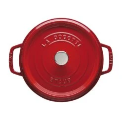 Staub 28 Cm Round Cast Iron Cocotte Cherry -Staub 40509 835 0 3 1