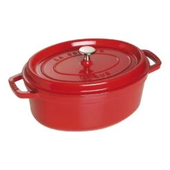 Staub 29 Cm Oval Cast Iron Cocotte Cherry