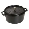 Staub 30 Cm Round Cast Iron Cocotte Black