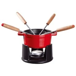 Staub 10 Cm Fondue Set Cherry 8 Staub 10 Cm Fondue Set Cherry -Staub 40509 900 0 3