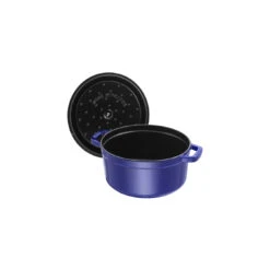 Staub 26 Cm Round Cast Iron Cocotte Dark-blue -Staub 40510 265 0 5